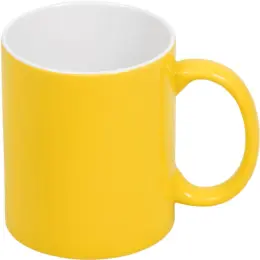 Omega Ceramic Coffee Mug Yellow Unbranded
